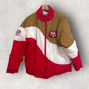 Vintage NFL apex San fransisco 49ers full zip puffer jacket